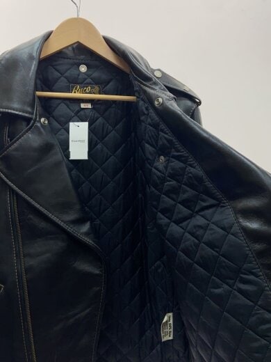 商品画像：J-24/HORSEHIDE/Dポケット/ダブルライダースジャケット/44/馬革/BLK 3