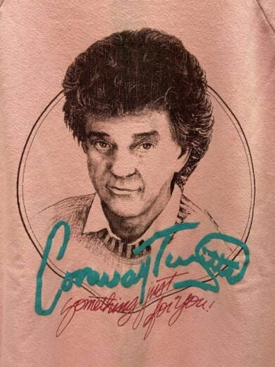 商品画像：80s～90s/Conway Twitty/USA製/スウェット/XL/コットン/PNK 4