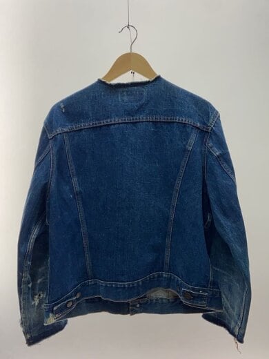 商品画像：70s/VT/70505/BIGE/実寸44位/デニム/IDG/ダメージ有/襟カフスカットオフ/ボタン 2