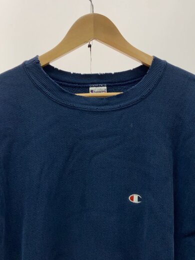 商品画像：90s/刺繍タグ/メキシコ製/目有/襤褸/スウェット/XL/コットン/NVY 4