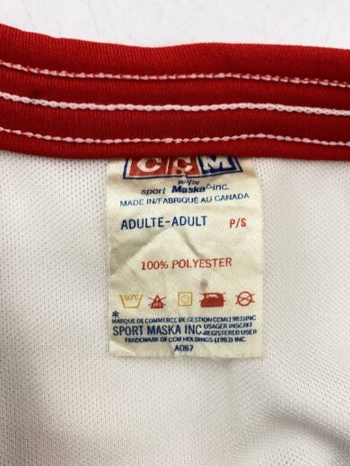 商品画像：80s/CCM/SPORT MASKA/レッズ/スポーツウェアー/S/WHT 3