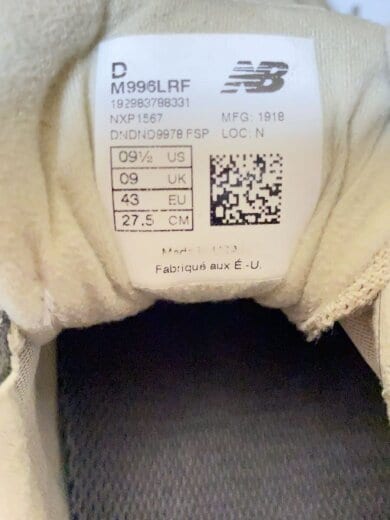 商品画像：ローカットスニーカー/27.5cm/GRY/M996LRF 5