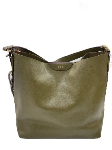 商品画像：RLL/ショルダーバッグ/レザー/KHK/無地 1