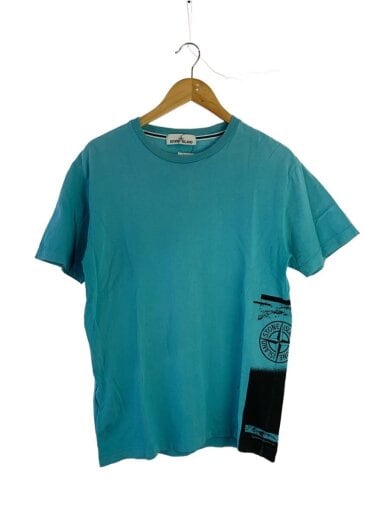 商品画像：ストーンアイランド/20SS/Tシャツ/M/コットン/BLU/プリント/72152NS83 1