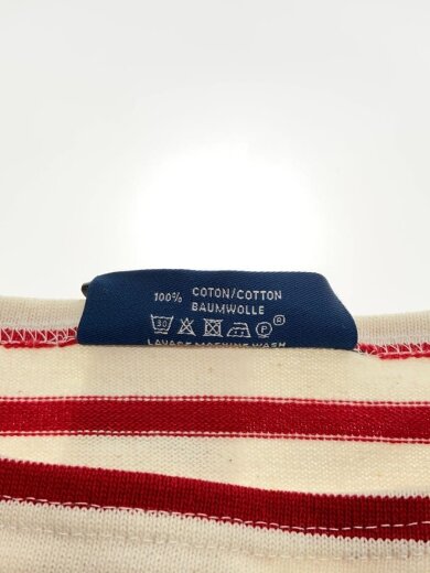 商品画像：長袖カットソー/FREE/コットン/WHT/ボーダー/50240// 4