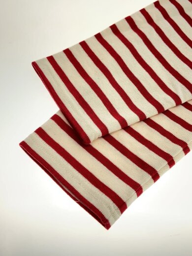 商品画像：長袖カットソー/FREE/コットン/WHT/ボーダー/50240// 5