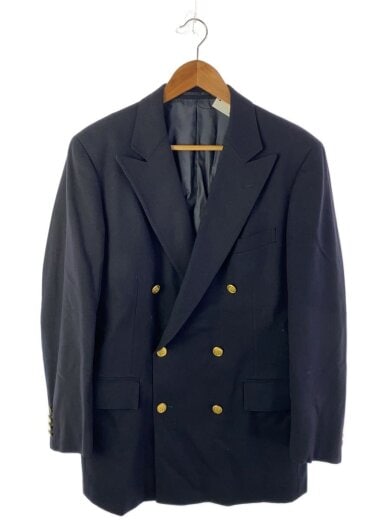 商品画像：90s-00s/LESSONA/金釦/ダブル/テーラードジャケット/A6/ウール/NVY/無地 1