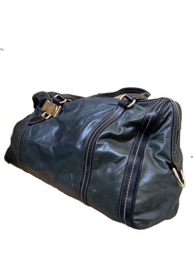 商品画像：ボストンバッグ/レザー/BLK/無地 2