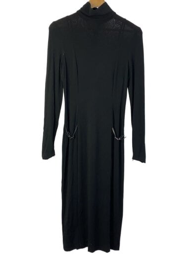 画像：GUCCI長袖ワンピース/42/レーヨン/BLK/無地1