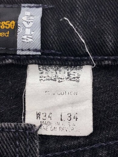 商品画像：ストレートパンツ/34/デニム/BLK/無地// 4