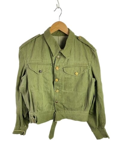 商品画像：50s/イギリス軍/ミリタリージャケット/9/デニム/KHK/JOHN PECK社// 1