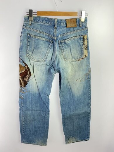 商品画像：ストレートパンツ/32/コットン/BLU/無地// 2