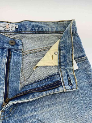 商品画像：ストレートパンツ/32/コットン/BLU/無地// 3