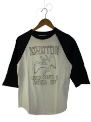 00s/LED ZEPPELIN/ラグラン/カットソー/S/コットン/WHT/プリント