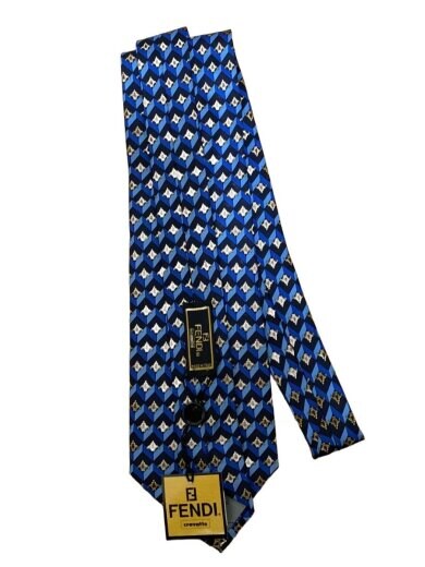 商品画像：ネクタイ/シルク/BLU/総柄/メンズ 2