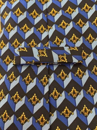 商品画像：ネクタイ/シルク/BLU/総柄/メンズ 6