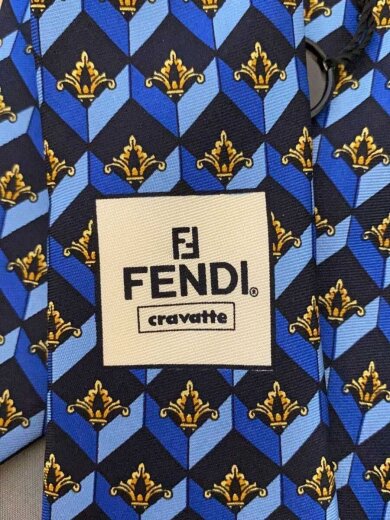 商品画像：ネクタイ/シルク/BLU/総柄/メンズ 7