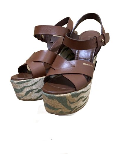 商品画像：サンダル/36/BRW/レザー/38960 2