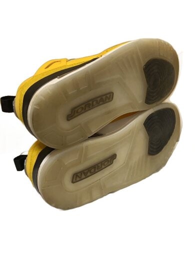 商品画像：AIR JORDAN SPIZIKE LOW_エアジョーダン スパイジーク ロー/27cm/YLW/レザー 4