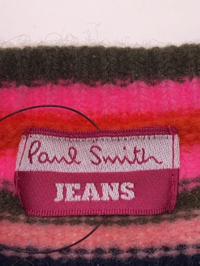 商品画像：ニットベスト(厚手)/M/ウール/マルチカラー/ボーダー 3