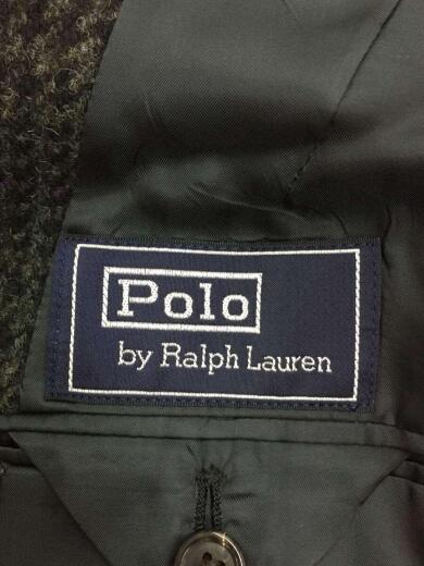 画像：POLO RALPH LAUREN3B/背抜き/テーラードジャケット/AB6/ウール/GRY/チェック5