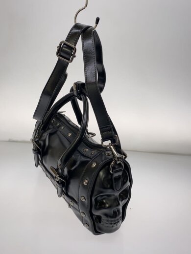 画像：その他ブランド2wayショルダーバッグ/サイドスカル/レザー/BLK2