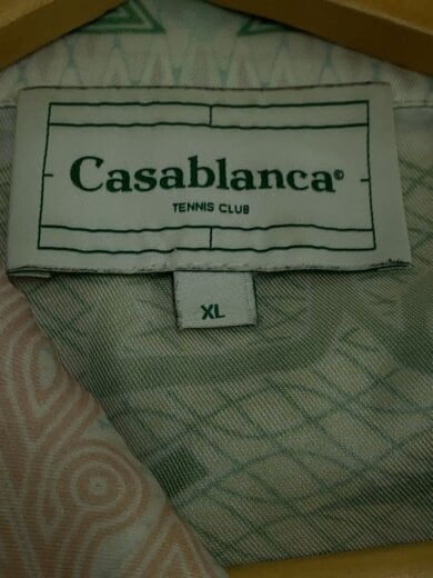 商品画像：オープンカラー長袖シャツ/XL/シルク/GRN/総柄/U-MPS24-SH-003-01// 3