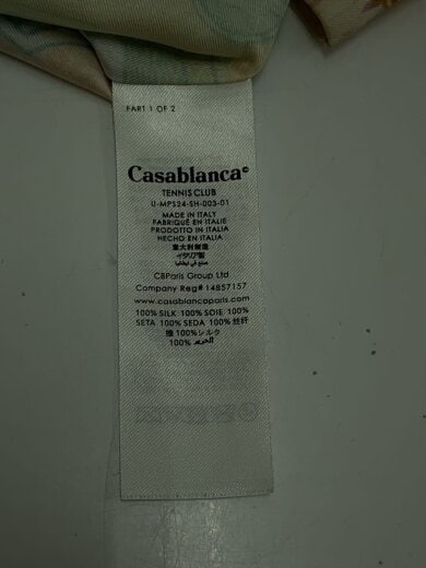 商品画像：オープンカラー長袖シャツ/XL/シルク/GRN/総柄/U-MPS24-SH-003-01// 4