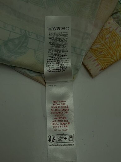 商品画像：オープンカラー長袖シャツ/XL/シルク/GRN/総柄/U-MPS24-SH-003-01// 5