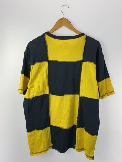 商品画像：20SS/patchwork tee/ツギハギ/クルーネックTシャツ/L/コットン/YLW/チェック// 2