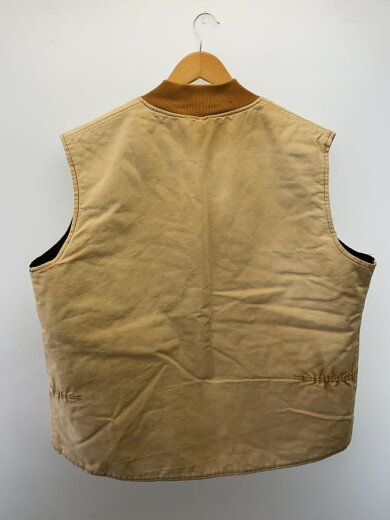 商品画像：INDIANA/ダックベスト/裏地キルティング/ロゴ/XXL/コットン/BEG/ジップ破損 2