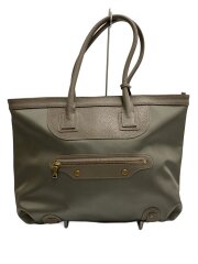 トートバッグ/ハンドバッグ/レザー切替/KHK