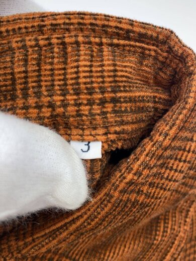 商品画像：長袖シャツ/刺繍タグ/3/コットン/ORN/チェック/D-TK-6344 4