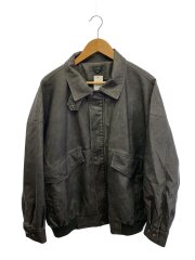 Vintage Design Blouson/レザージャケット・ブルゾン/M/フェイクレザー/GRY