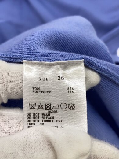 商品画像：バウンススムースハイネックワンピース/長袖ワンピース/36/ウール/BLU/11-06-24-06201 4