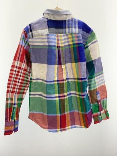 商品画像：ボタンダウン長袖シャツ/S/コットン/BLU/チェック 2