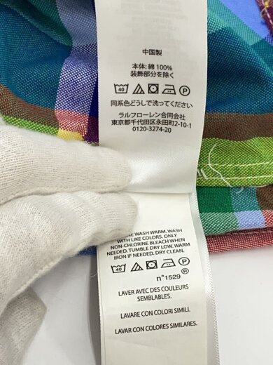 商品画像：ボタンダウン長袖シャツ/S/コットン/BLU/チェック 5