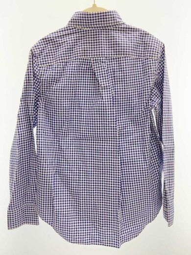 商品画像：ボタンダウン長袖シャツ/S/コットン/BLU/チェック 2