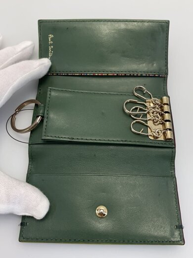 商品画像：カラードエッジキーケース/レザー/BLU/レディース 4