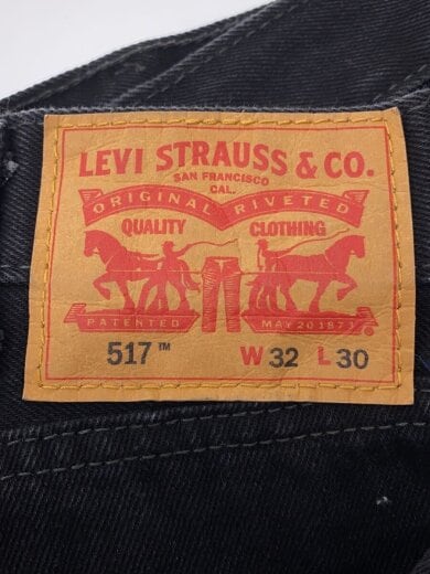 商品画像：517/ストレートパンツ/32/デニム/BLK 4