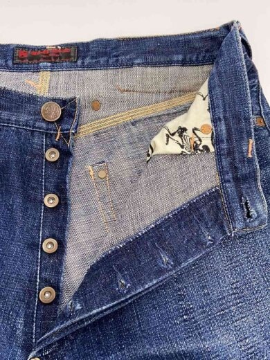 商品画像：hidehiko yamane/PRIVATE STOCK/シンチバック/ボトム/35/デニム/IDG 3