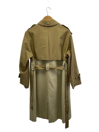 商品画像：バイカラースタンドカラーロングトレンチコート/M/ポリエステル/BEG/FC23W069// 2