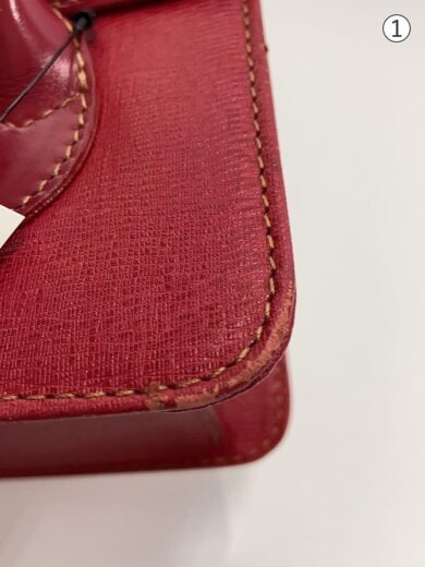 商品画像：ハンドバッグ/レザー/RED 7