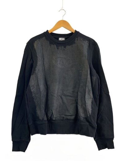 商品画像：プリントスウェット/L/コットン/BLK/S-GINN-E7 1