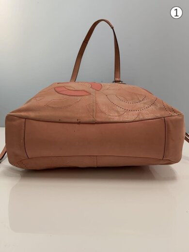 商品画像：トートバッグ_オプアート/レザー/PNK 4