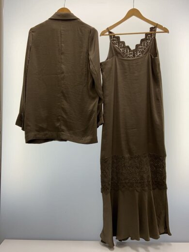 商品画像：JACKET SET FLUFFY DRESS/--/ポリエステル/BRW/0124205470471 2