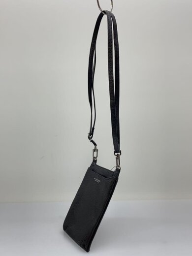 商品画像：スマートフォンショルダーケース/ショルダーバッグ/フェイクレザー/BLK 2