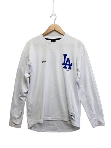 商品画像：MLB TOUR L/S PRE MATCH TOP/長袖Tシャツ/M/ポリエステル/WHT/汚れ有// 1