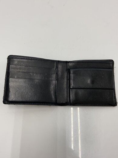 商品画像：2つ折り財布/レザー/BLK/メンズ/106662// 4