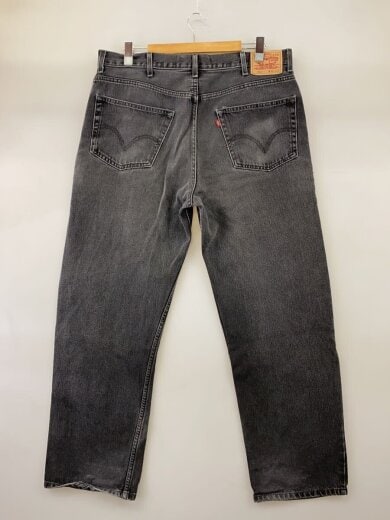 商品画像：デニムパンツ/40/コットン/BLK/550/かかとスレ有 2